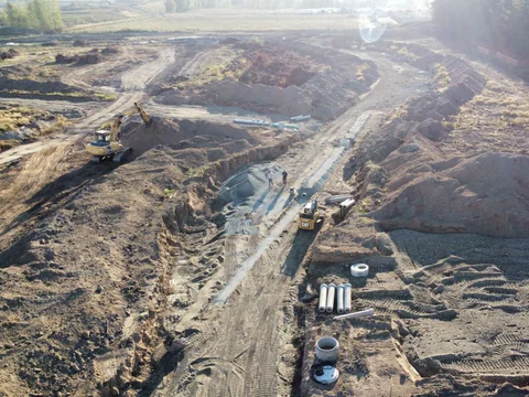 Civil earthworks project by New Wave Earthworks