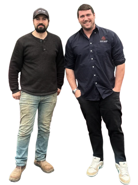 Joe and Chris, founders of New Wave Earthworks