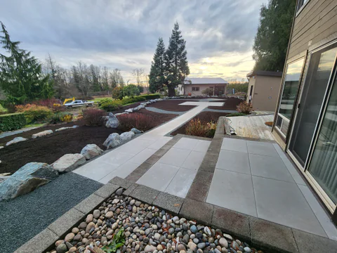 Residential landscaping project by New Wave Earthworks
