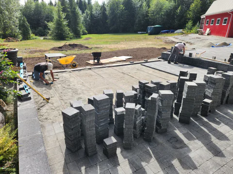 Residential landscaping project by New Wave Earthworks