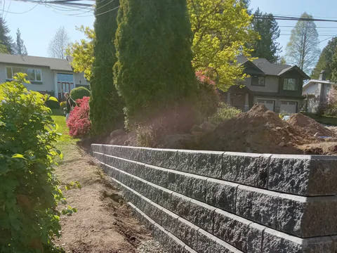 Residential landscaping project by New Wave Earthworks