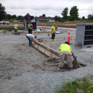 guys working in the cemetary